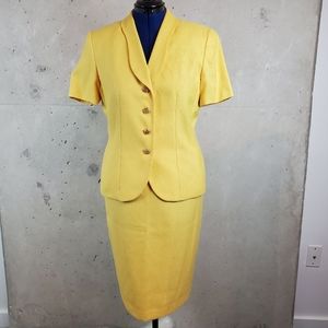 Kasper for ASL yellow suit size 12